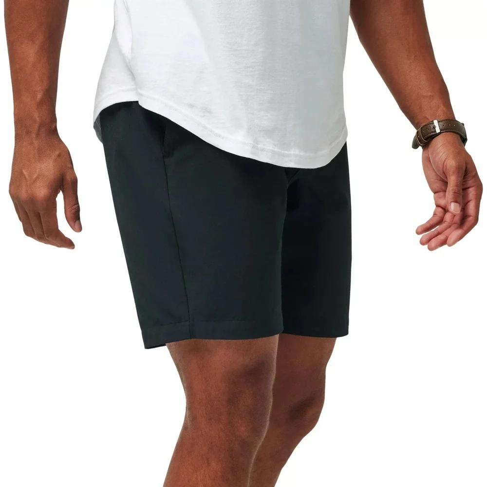 TRAVIS MATHEW Tech Chino Shorts Black Sz 42 Bermuda Golf Shorts 8 in Inseam NEW
